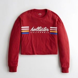 hollister cali long sleeve graphic tee